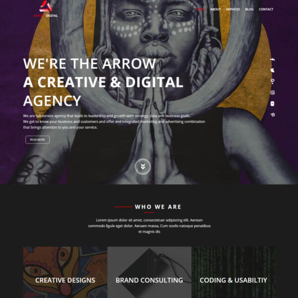 Arrow WordPress Technolgy Theme