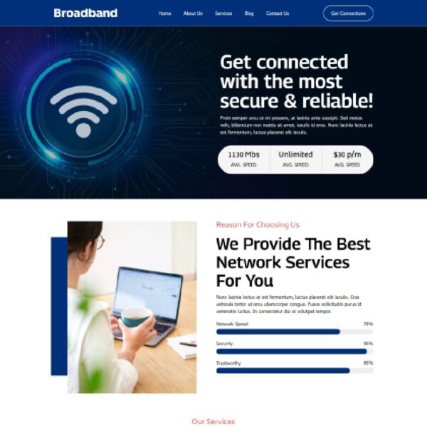 Broadband WordPress Technolgy Theme