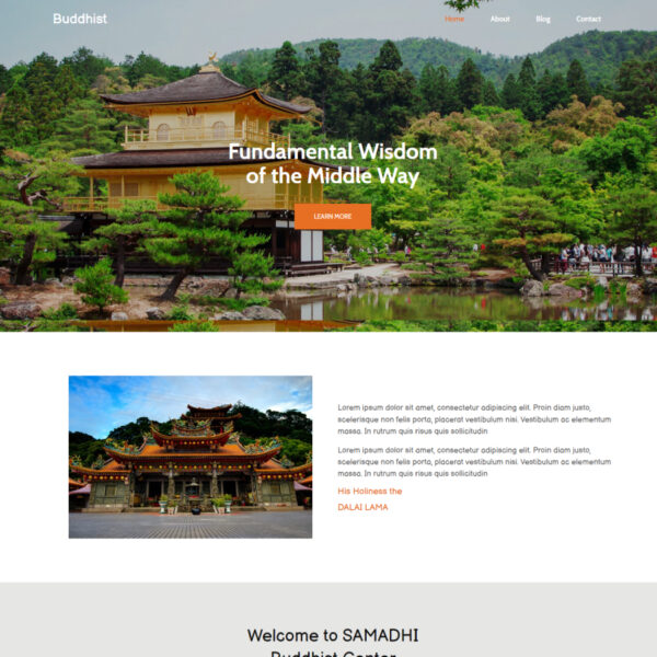 Buddhist WordPress Theme