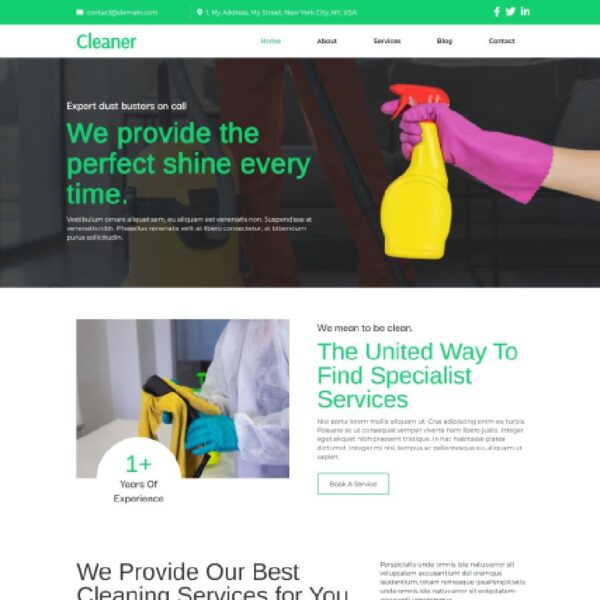 Cleaner WordPress Theme