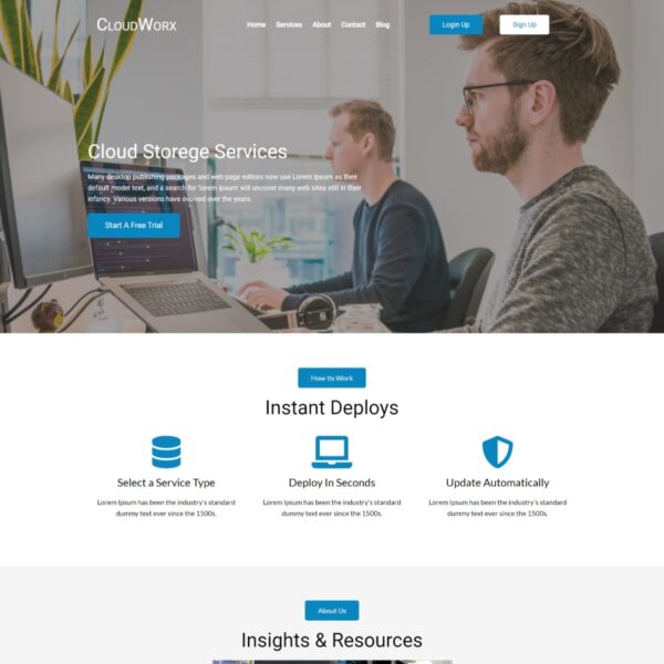 Cloudworx WordPress Technolgy Theme