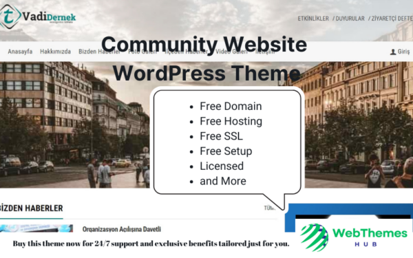 Community Website WordPress Theme