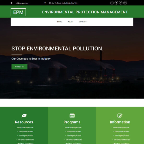 EPM WordPress Nature Theme