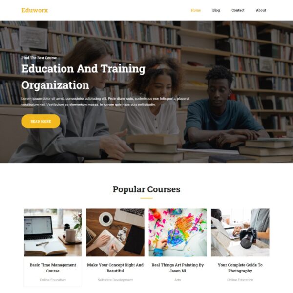 Eduworx WordPress Education Theme