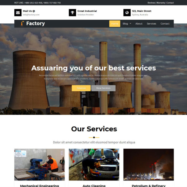 Factory WordPress Theme