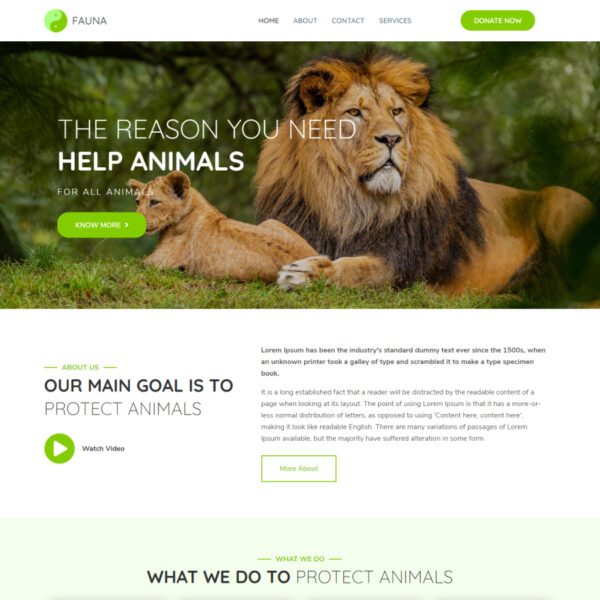 Fauna WordPress Nature Theme