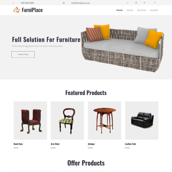 FurniPlace WordPress Theme