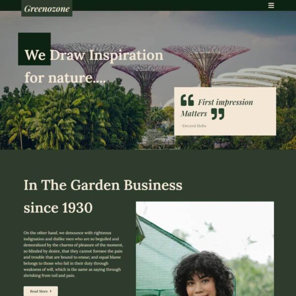 GreenoZone WordPress Nature Theme