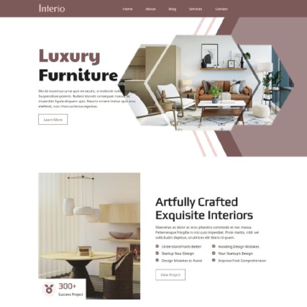 Interio WordPress Profile Theme