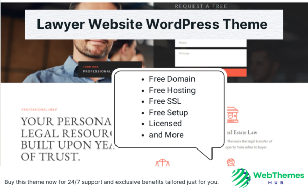 Lawyer Website WordPress Theme