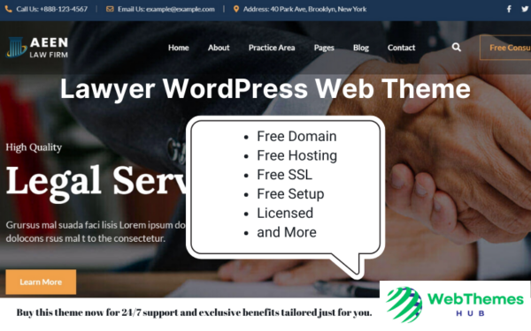 Lawyer WordPress Web Theme