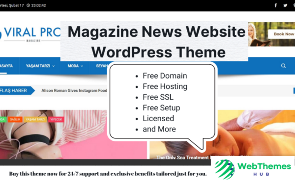 Magazine News Website WordPress Theme