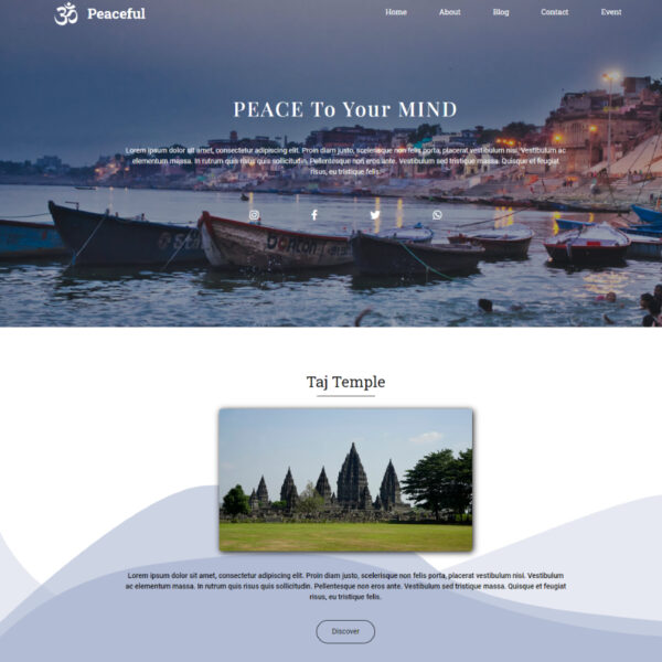 Peaceful WordPress Theme