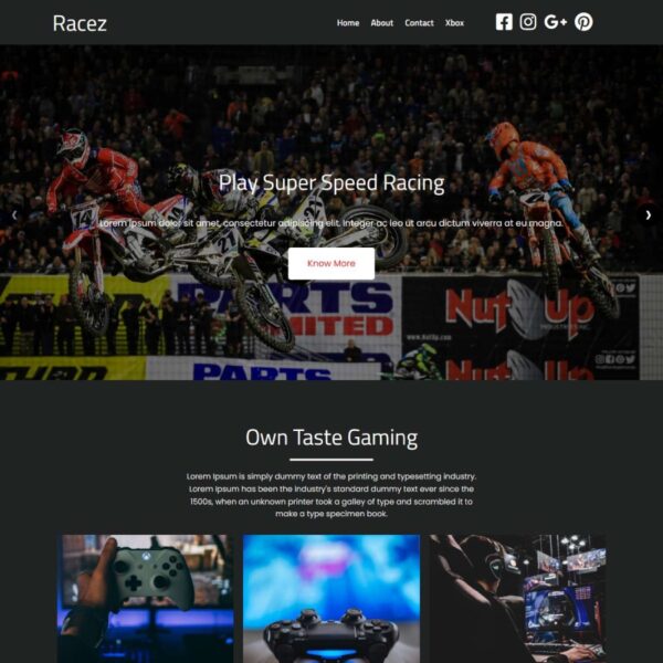 Racez WordPress Theme