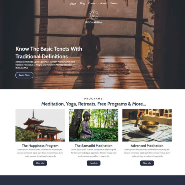 Siddhartha WordPress Theme