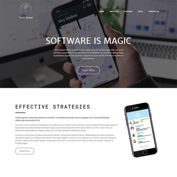 Tech Quest WordPress Technolgy Theme