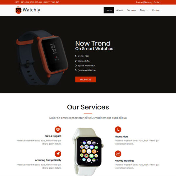 Watchly WordPress Technolgy Theme