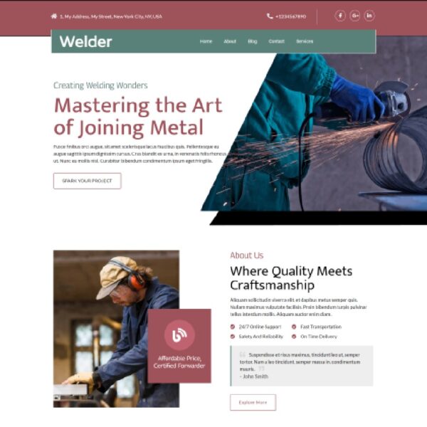 Welder WordPress Theme