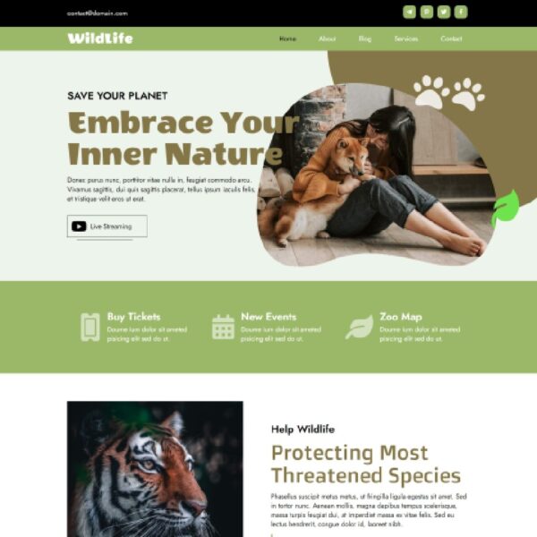 WildLife WordPress Nature Theme