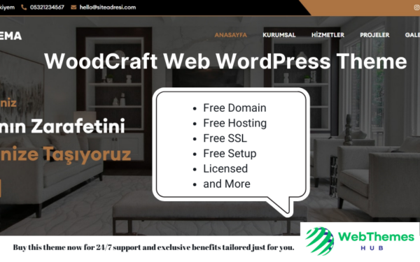 WoodCraft Web WordPress Theme