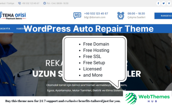 WordPress Auto Repair Theme