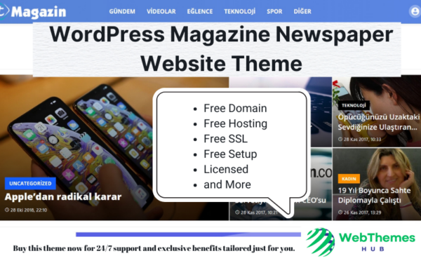 WordPress Magazine Newspaper Website Theme