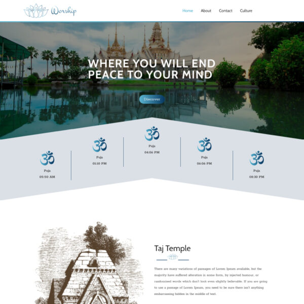 Worship WordPress Theme