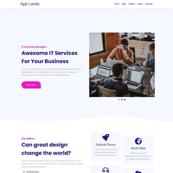 Applandz WordPress Software Theme