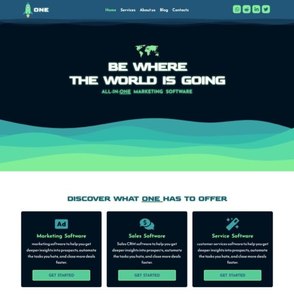 One WordPress Software Theme