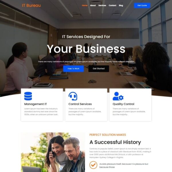 IT-Bureau WordPress Software Theme