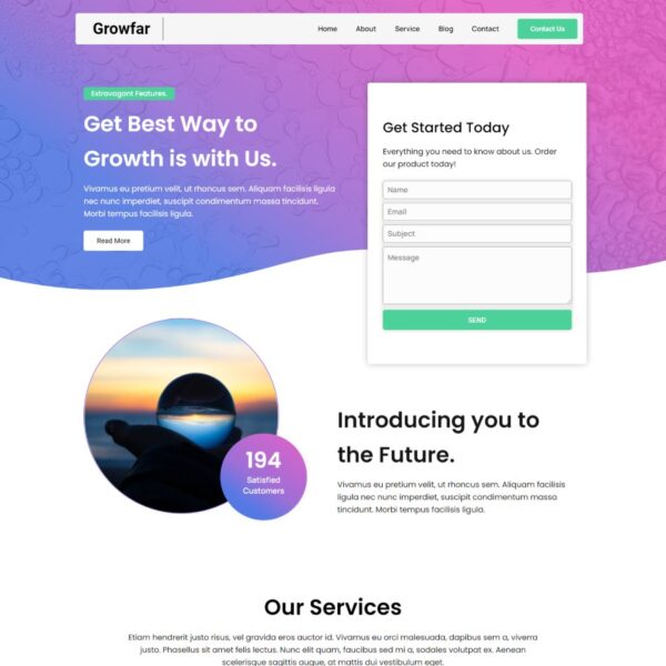 GrowFar WordPress Software Theme
