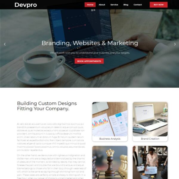 DevPro WordPress Software Theme