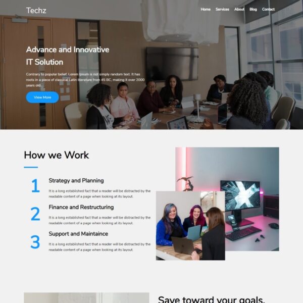 TechZ WordPress Software Theme