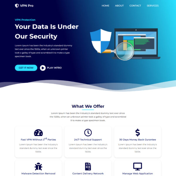 VPN Pro WordPress Software Theme