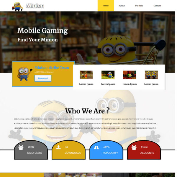 Minion WordPress Software Theme