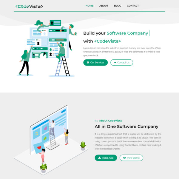 CodeVista WordPress Software Theme