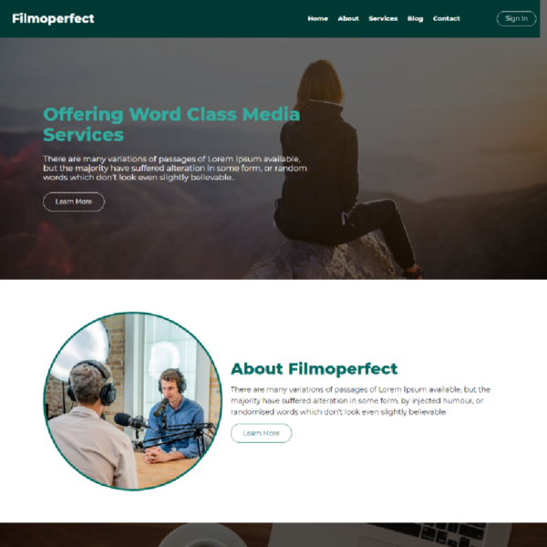 Filmoperfect WordPress Entertainment Theme