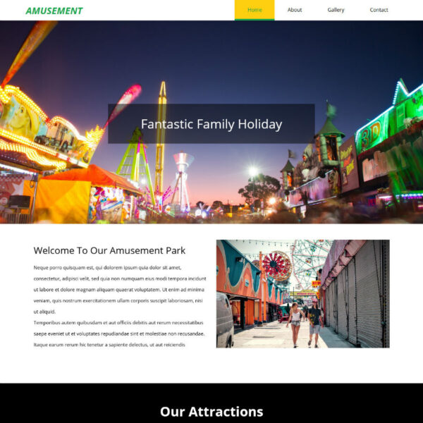 Amusement WordPress Entertainment Theme