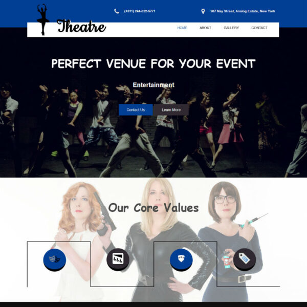 Theatre WordPress Entertainment Theme