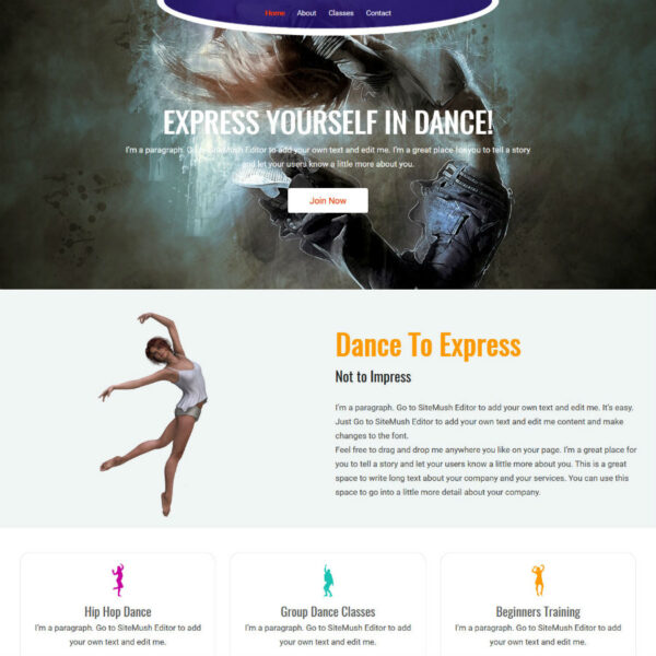 Dance WordPress Entertainment Theme