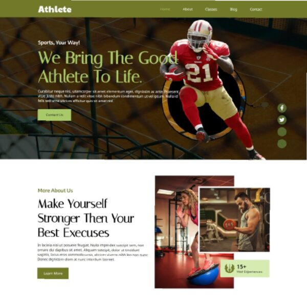 Athlete WordPress Health Theme