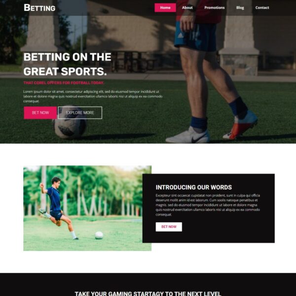 Betting WordPress Sports Theme