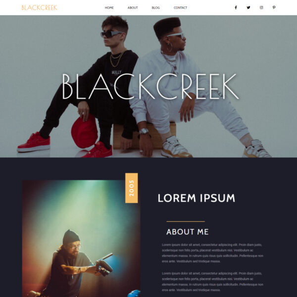 Blackcreek WordPress Photography Theme