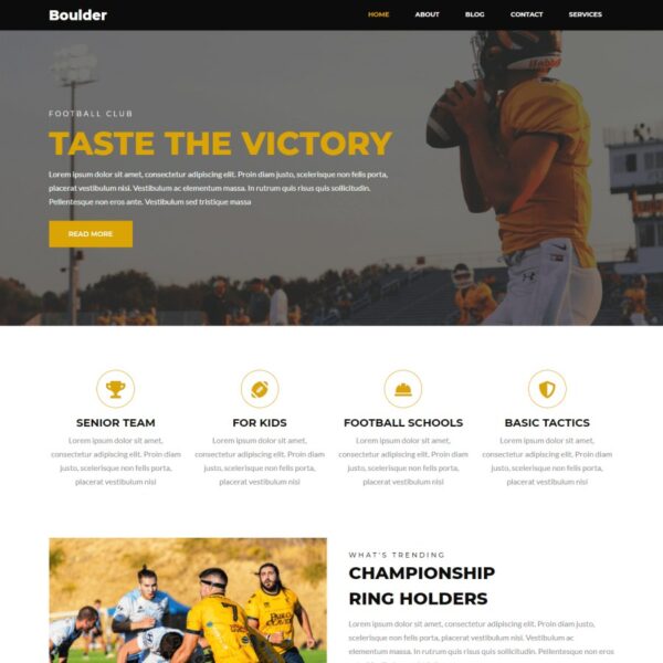 Boulder WordPress Sports Theme