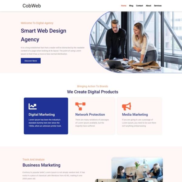 CobWeb WordPress Web Design Theme