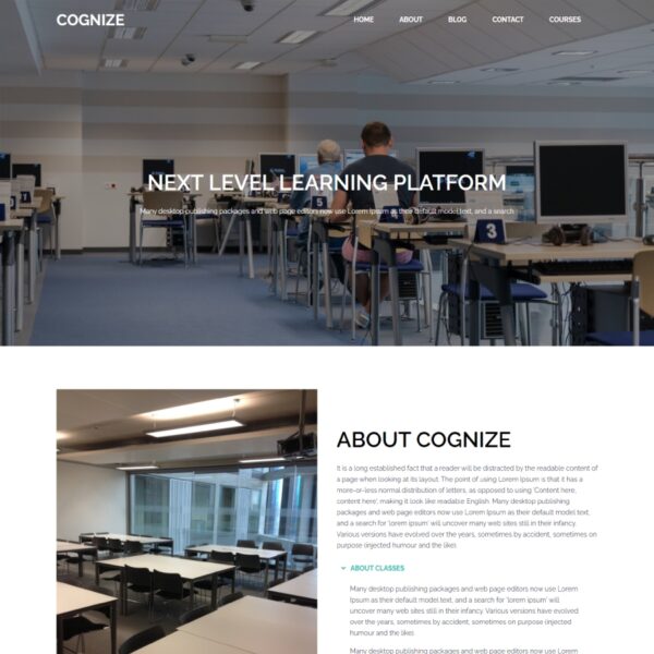 Cognize WordPress Education Theme