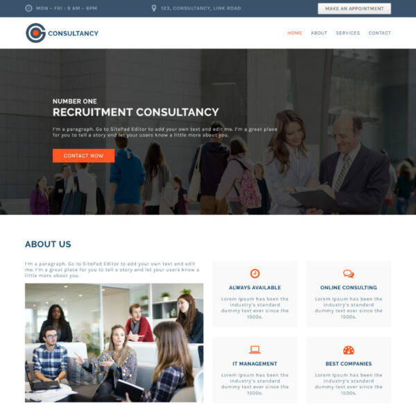 Consultancy WordPress Consulting Theme