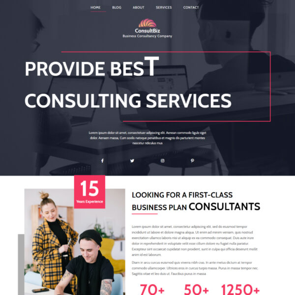 Consultbiz WordPress Consulting Theme