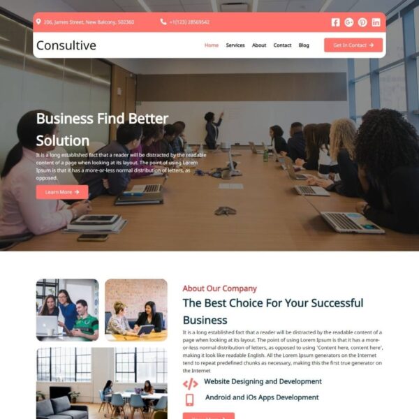 Consultive WordPress Consulting Theme