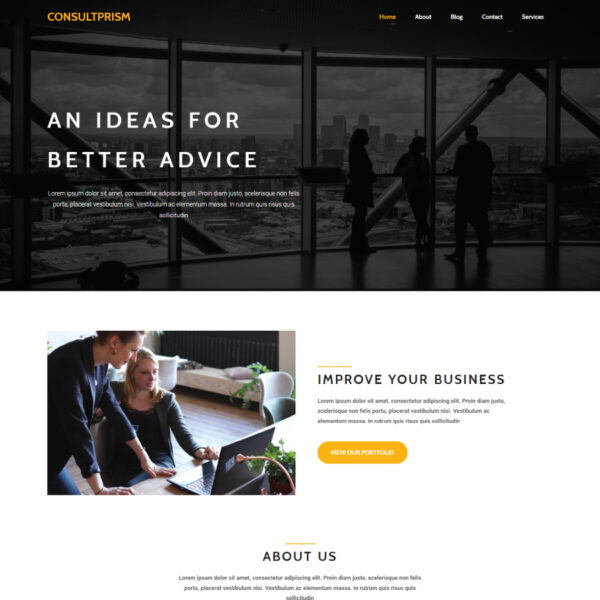 Consultprism WordPress Consulting Theme